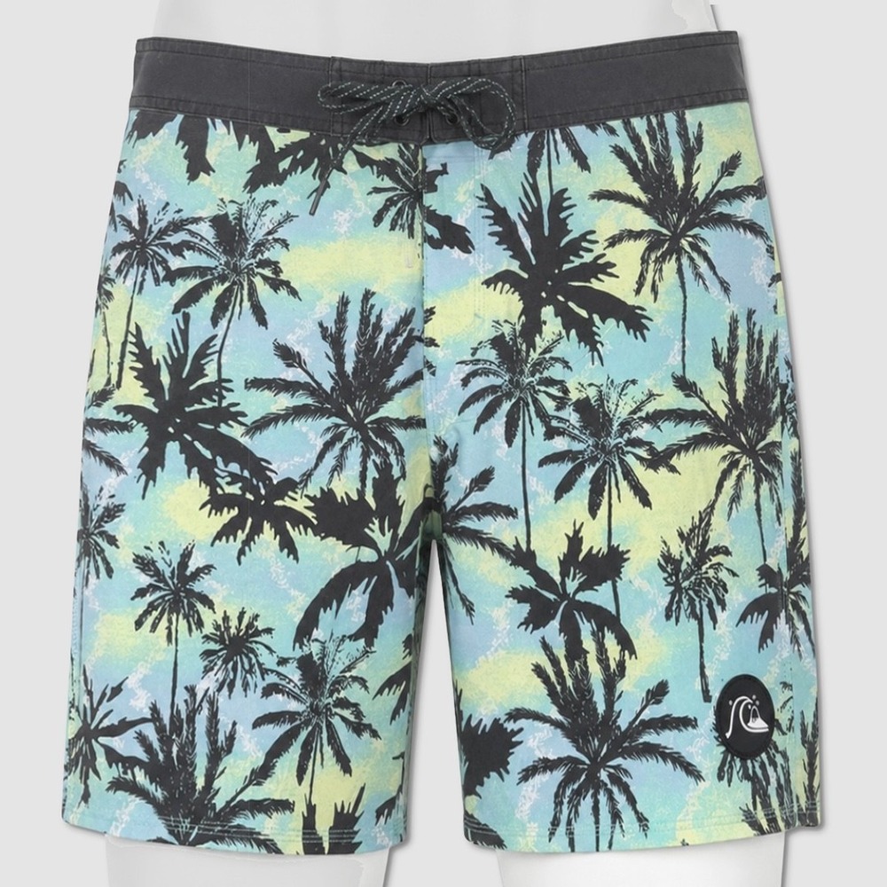 Quiksilver Surfsilk Washed 18 Board Shorts - NWT Mens Size 33 Multi - #49691-L8